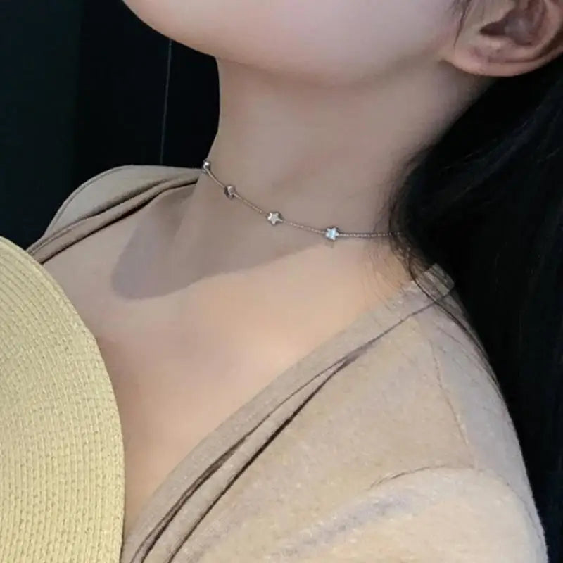 Korean Decoration Simple Wild Pearl Temperament Short Necklace Modern Pearl Ball Necklace Gift Wedding Accessories Necklace