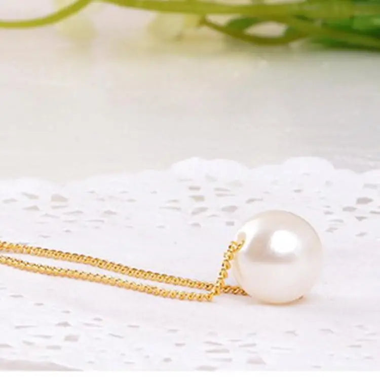 Korean Decoration Simple Wild Pearl Temperament Short Necklace Modern Pearl Ball Necklace Gift Wedding Accessories Necklace