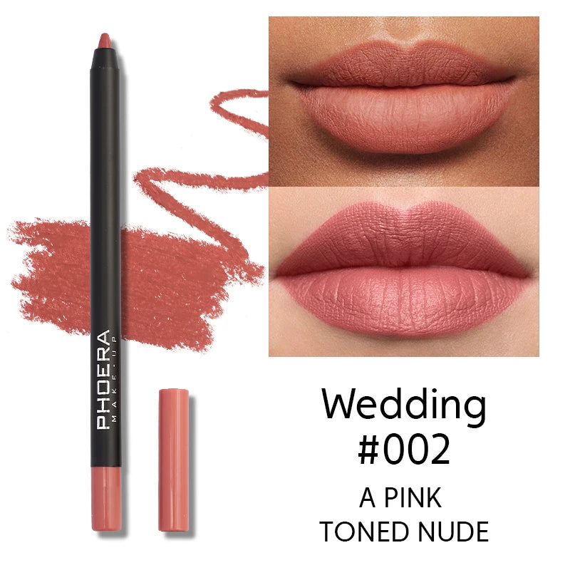 PHOERA 8 Colors New Lipstick Matte Long Lasting Lip Tint Waterproof Non-stick Cup Lip Glaze Red Lip Makeup Beauty Cosmetics