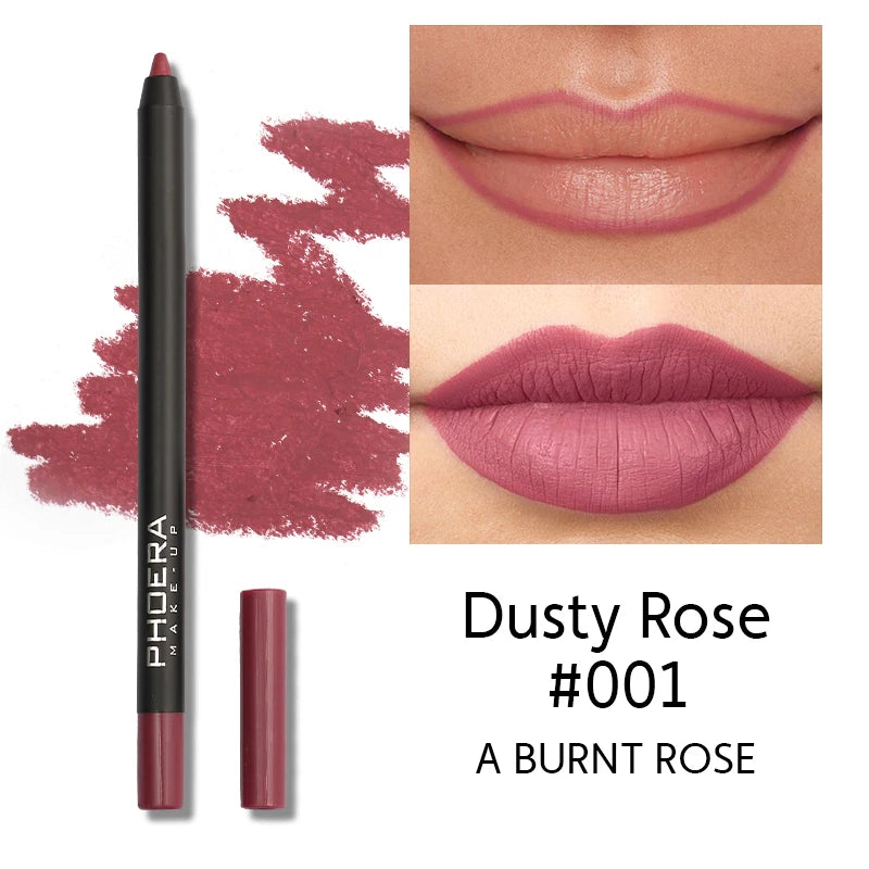 PHOERA 8 Colors New Lipstick Matte Long Lasting Lip Tint Waterproof Non-stick Cup Lip Glaze Red Lip Makeup Beauty Cosmetics