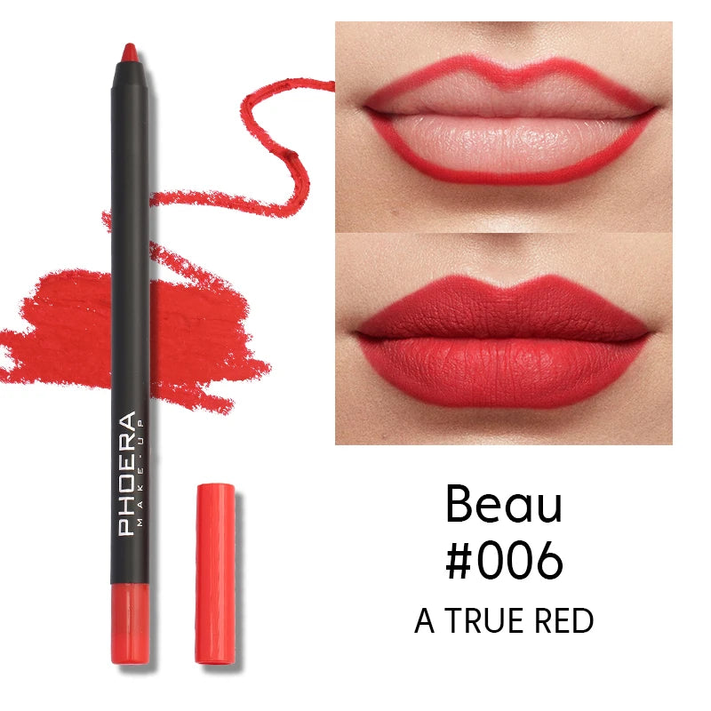 PHOERA 8 Colors New Lipstick Matte Long Lasting Lip Tint Waterproof Non-stick Cup Lip Glaze Red Lip Makeup Beauty Cosmetics