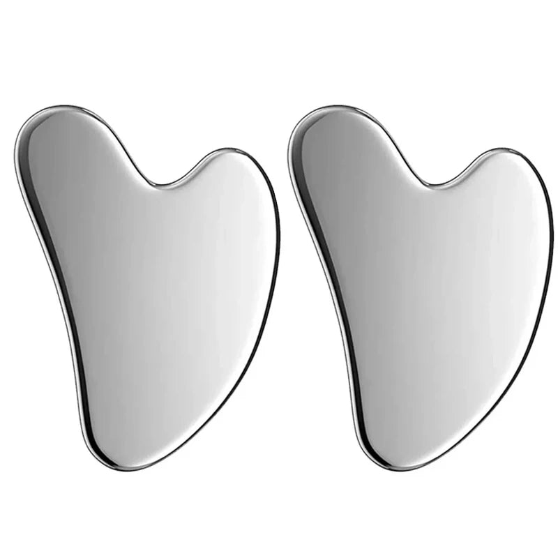 3PC Stainless Steel Gua Sha Scraper Skin Beauty Care Face Massager Full Body Neck Guasha Detox SPA Masssage Tool Stress Relax