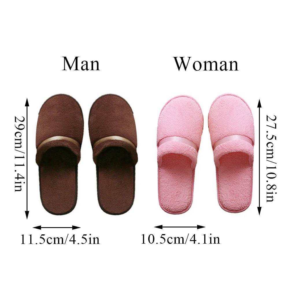 All-inclusive Slippers Men Women Hotel Disposable Slippers Hospitality Travel Comfor Multi-colored Breathable Slides Sandals - Imbasat