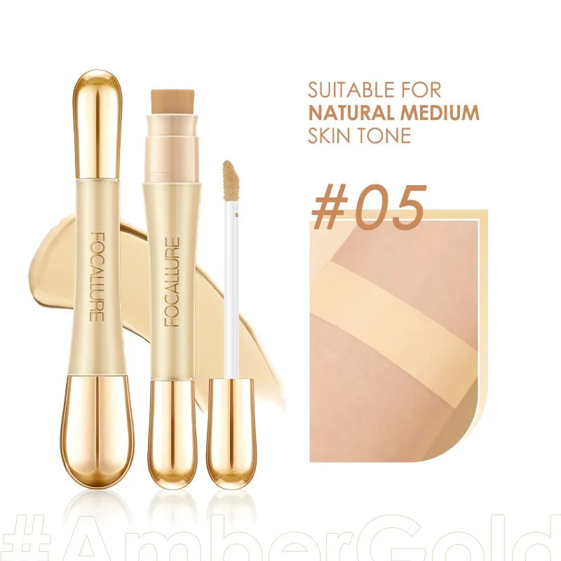 FOCALLURE Matte Flawless Liquid Concealer Professional Long-lasting Face Foundation Stick Concealing Face Makeup Women Cosmetics