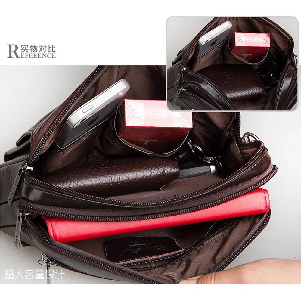 Men Clutch Bag Purse Handy Wallet Genuine Leather Business Mobile Cell Phone Case Handbags Purses Male Money Wrist Wallet Bag - Imbasat