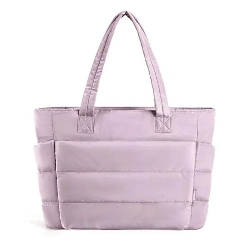 BAGSMART Women's Bag Large Capacity Solid Color Tote Bag Versatile Handbag for Commuter Work Student Class Shopping bag - Imbasat