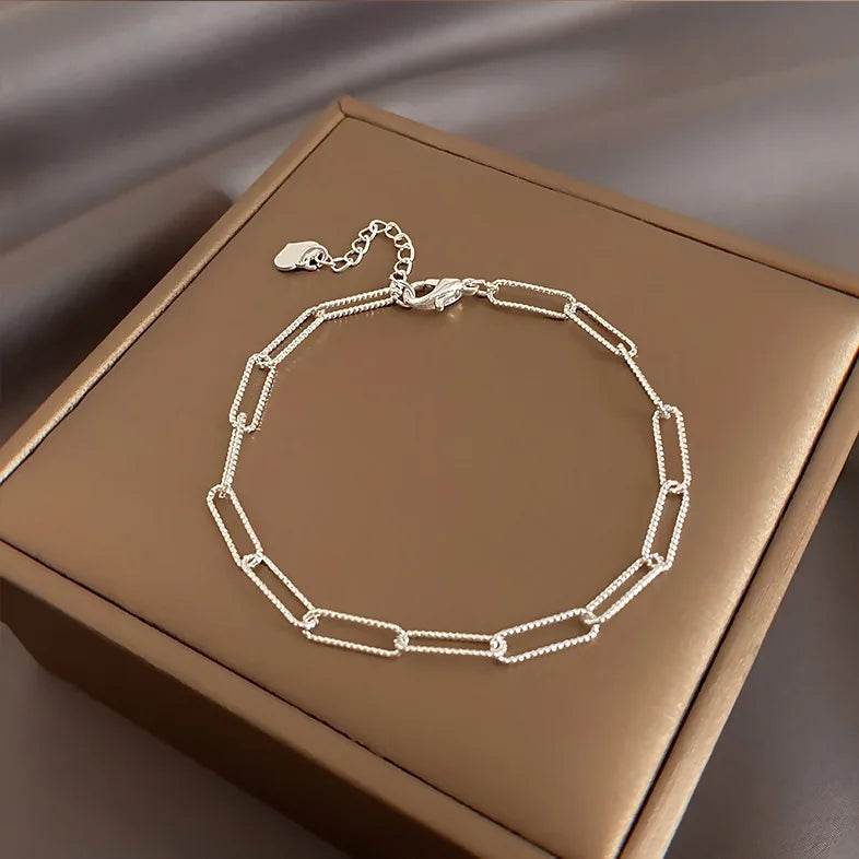 925 Sterling Silver Bracelet Partial Pearls Knots Bracelet for Women Simple Fashion Party Wedding Jewelry Girl Birthday Gifts - Imbasat
