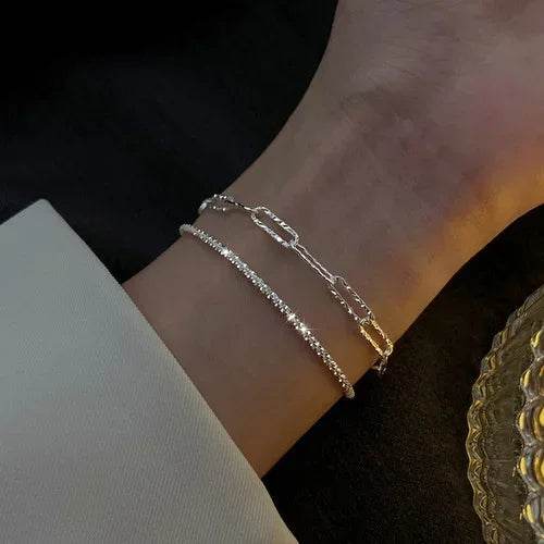 925 Sterling Silver Bracelet Partial Pearls Knots Bracelets for Women Fashion Luxury Design Bead Charm Bracelet Party Jewelry - Imbasat