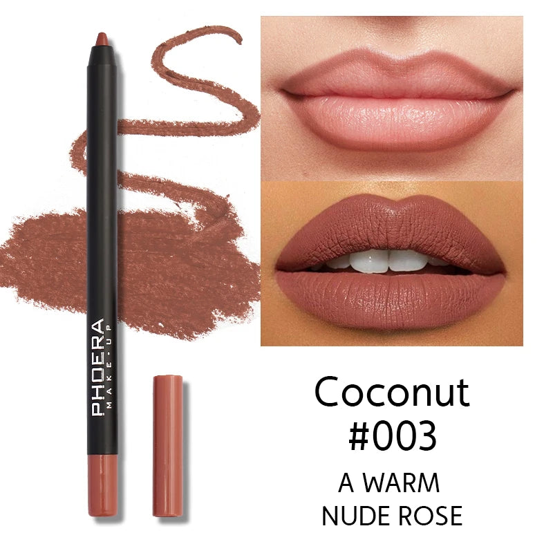 PHOERA 8 Colors New Lipstick Matte Long Lasting Lip Tint Waterproof Non-stick Cup Lip Glaze Red Lip Makeup Beauty Cosmetics