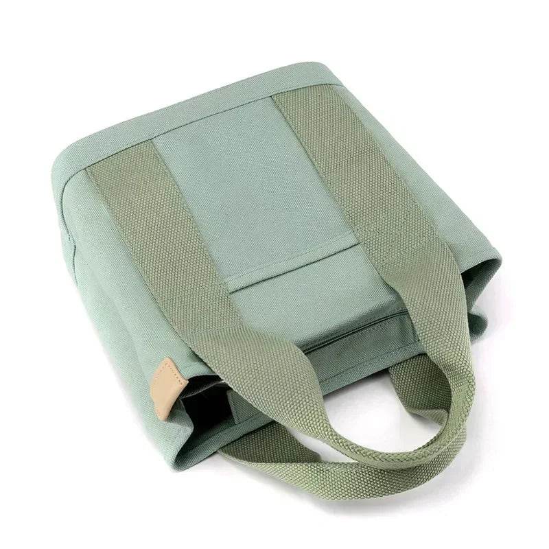 Small Bag with Zipper This Thousand Layer Bags Small Lady Single Shoulder Portable Thickened Canvas Mobile Phone Bucket Tote Bag - Imbasat