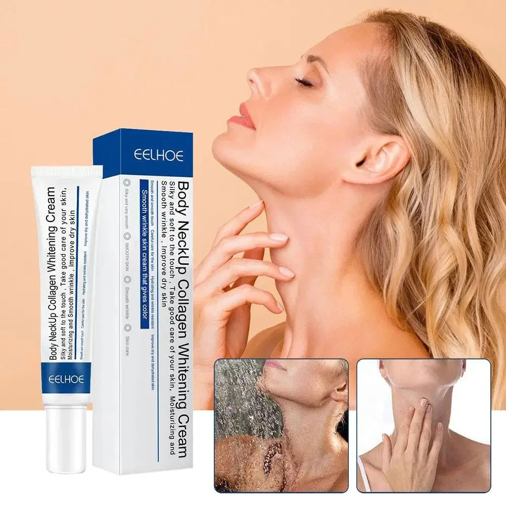 Hydrolyzed Collagen Neck Cream Face Lifting Firming Lightening Smoothing Care Lotion Moisturizer Neck Rejuvenation Cream