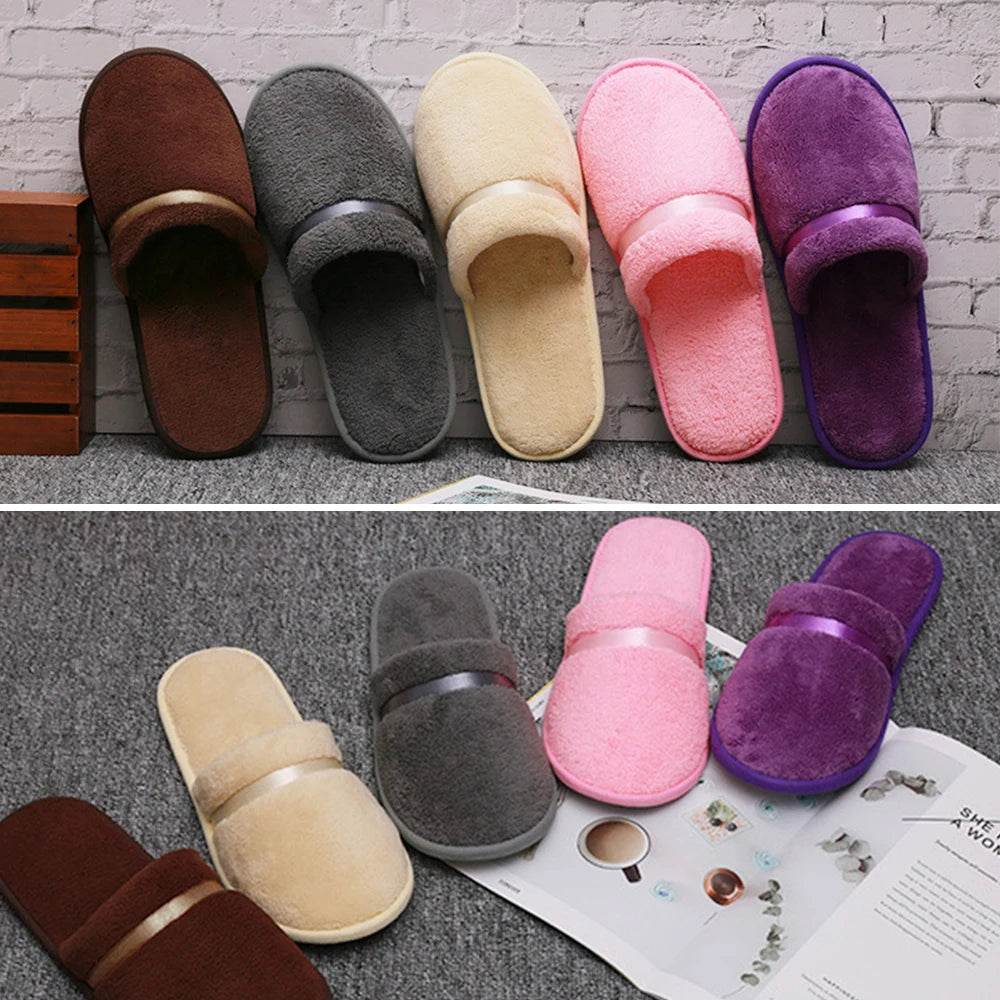 All-inclusive Slippers Men Women Hotel Disposable Slippers Hospitality Travel Comfor Multi-colored Breathable Slides Sandals - Imbasat