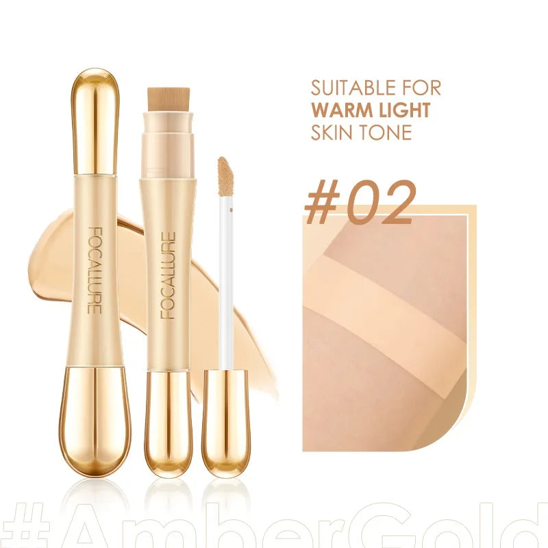 FOCALLURE Matte Flawless Liquid Concealer Professional Long-lasting Face Foundation Stick Concealing Face Makeup Women Cosmetics