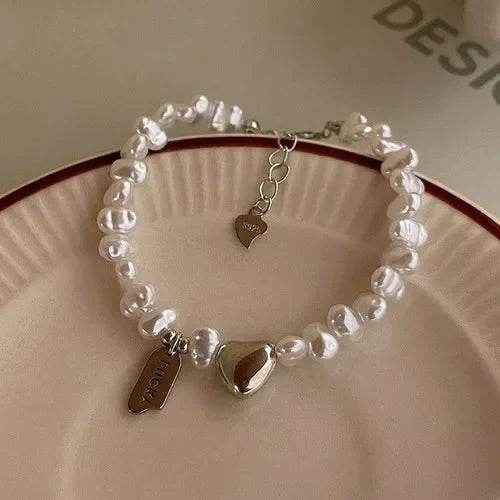 925 Sterling Silver Bracelet Partial Pearls Knots Bracelets for Women Fashion Luxury Design Bead Charm Bracelet Party Jewelry - Imbasat