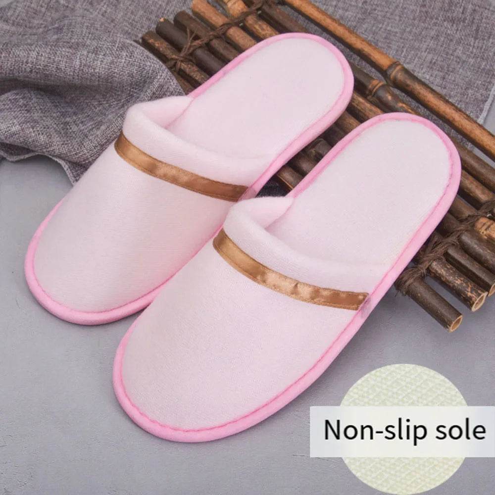 All-inclusive Slippers Men Women Hotel Disposable Slippers Hospitality Travel Comfor Multi-colored Breathable Slides Sandals - Imbasat