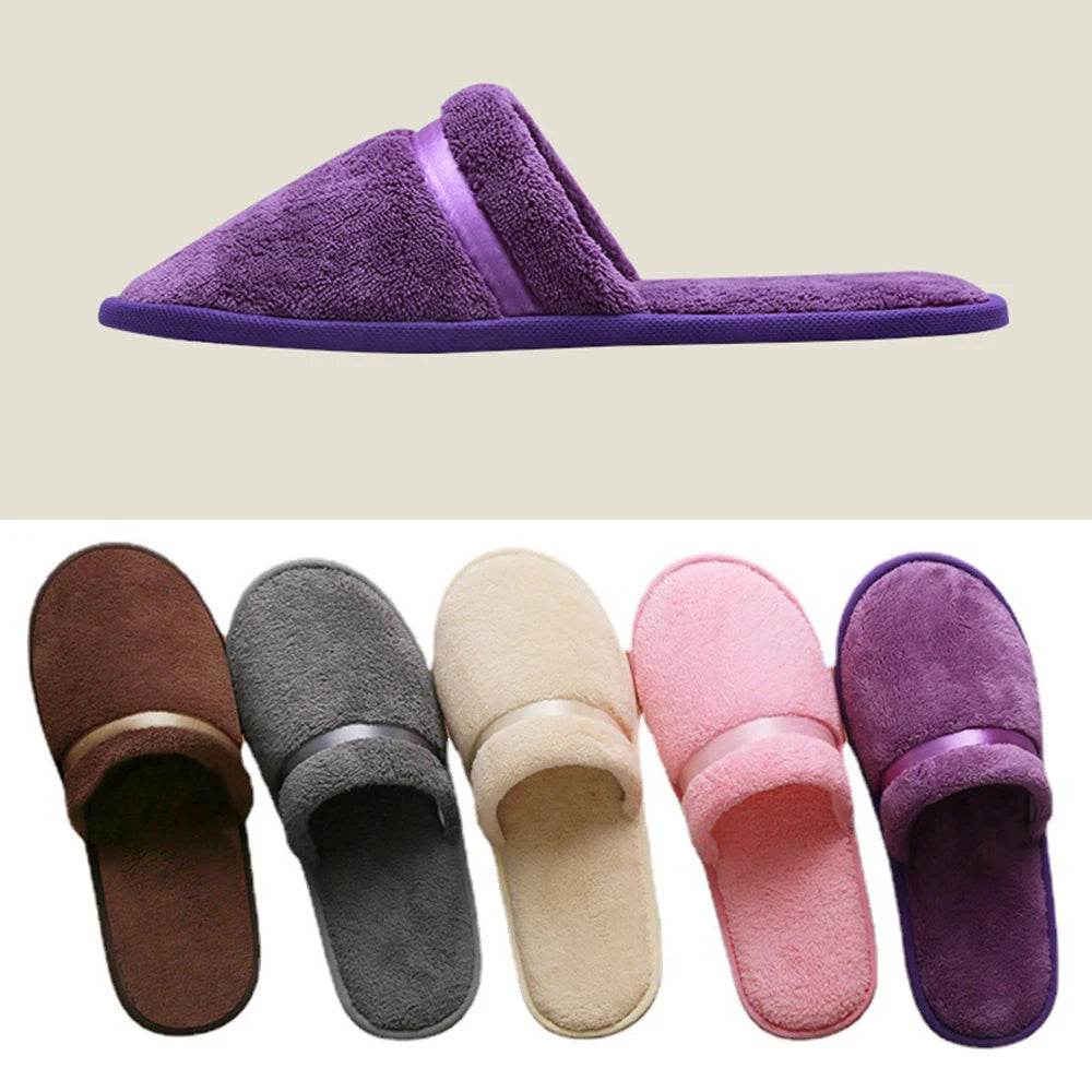 All-inclusive Slippers Men Women Hotel Disposable Slippers Hospitality Travel Comfor Multi-colored Breathable Slides Sandals - Imbasat