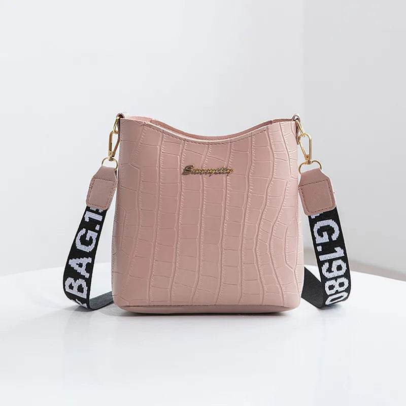 Women Crocodile Pu Leather Messenger Bags Large Capacity Women Bags Handbags Ladies Casual Totes Satchel Women Shoulder Bag - Imbasat
