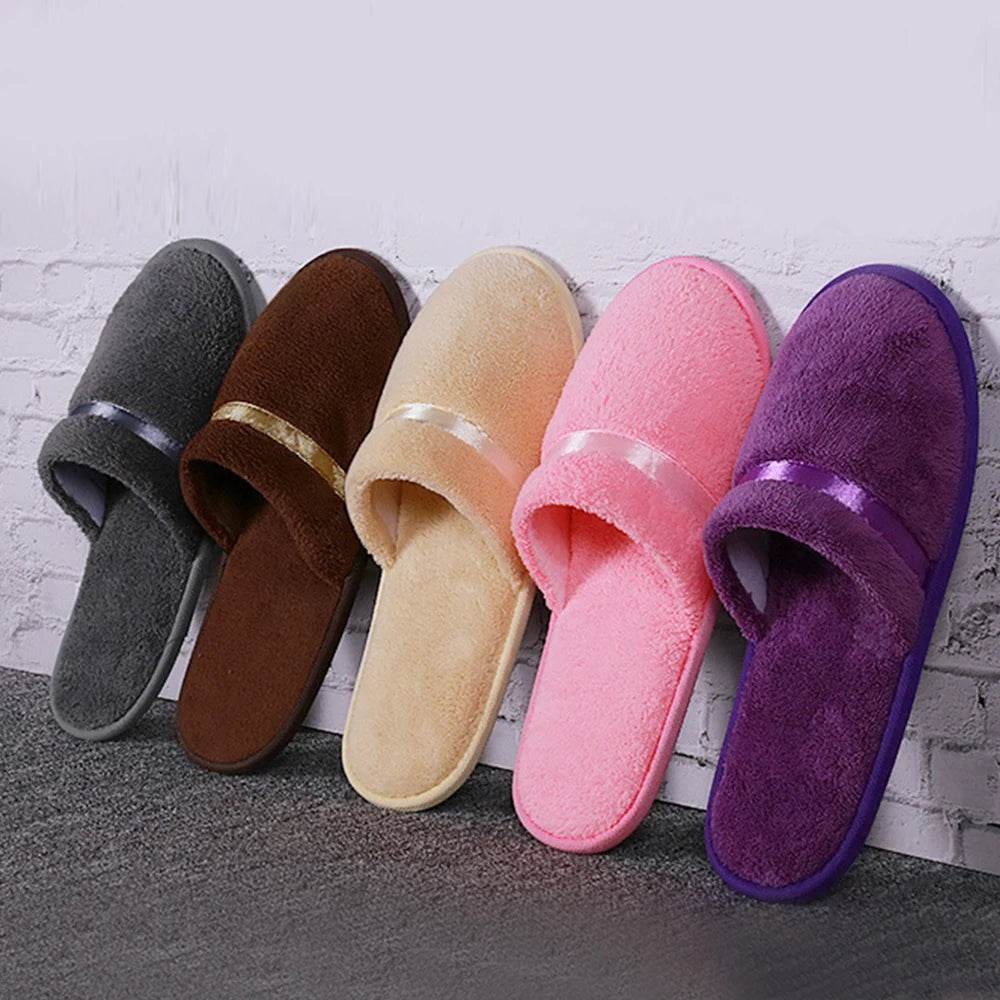 All-inclusive Slippers Men Women Hotel Disposable Slippers Hospitality Travel Comfor Multi-colored Breathable Slides Sandals - Imbasat