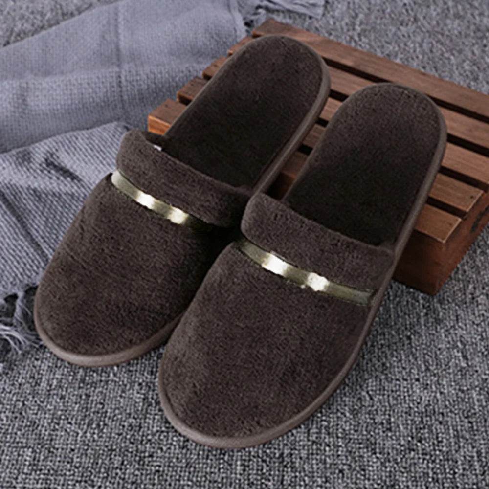All-inclusive Slippers Men Women Hotel Disposable Slippers Hospitality Travel Comfor Multi-colored Breathable Slides Sandals - Imbasat