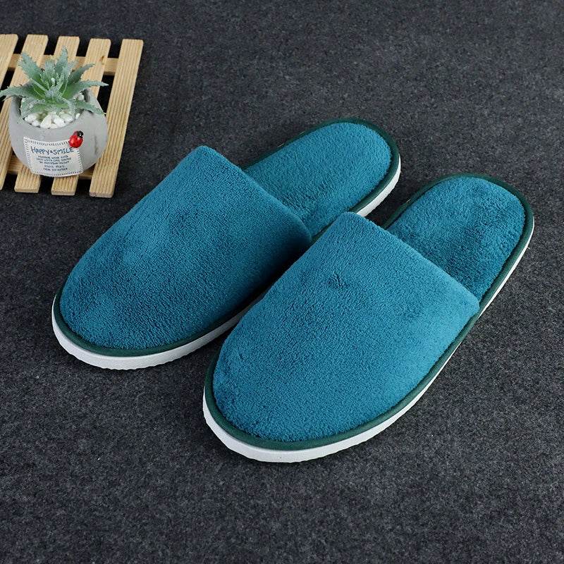 All-inclusive Slippers Men Women Hotel Disposable Slippers Hospitality Travel Comfor Multi-colored Breathable Slides Sandals - Imbasat
