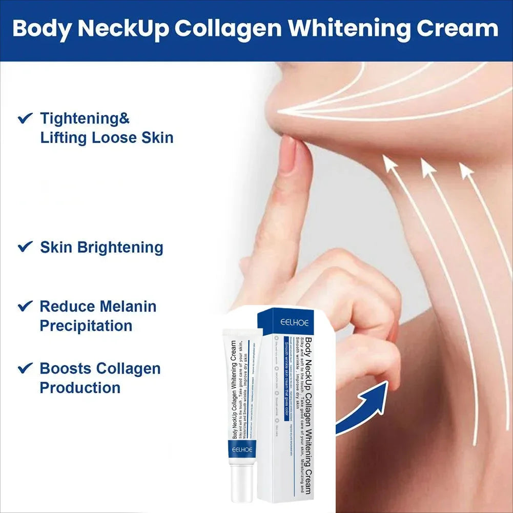Hydrolyzed Collagen Neck Cream Face Lifting Firming Lightening Smoothing Care Lotion Moisturizer Neck Rejuvenation Cream