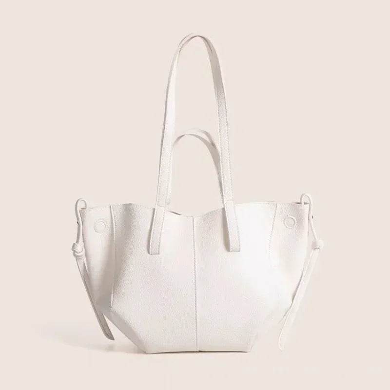 New2024 PU Leather Tote Large Capacity Women's Senior Sense Shoulder Underarm Bag tote bag large capacity handbags for women - Imbasat