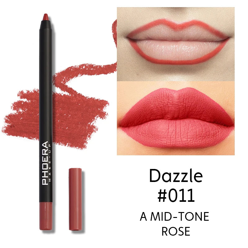 PHOERA 8 Colors New Lipstick Matte Long Lasting Lip Tint Waterproof Non-stick Cup Lip Glaze Red Lip Makeup Beauty Cosmetics