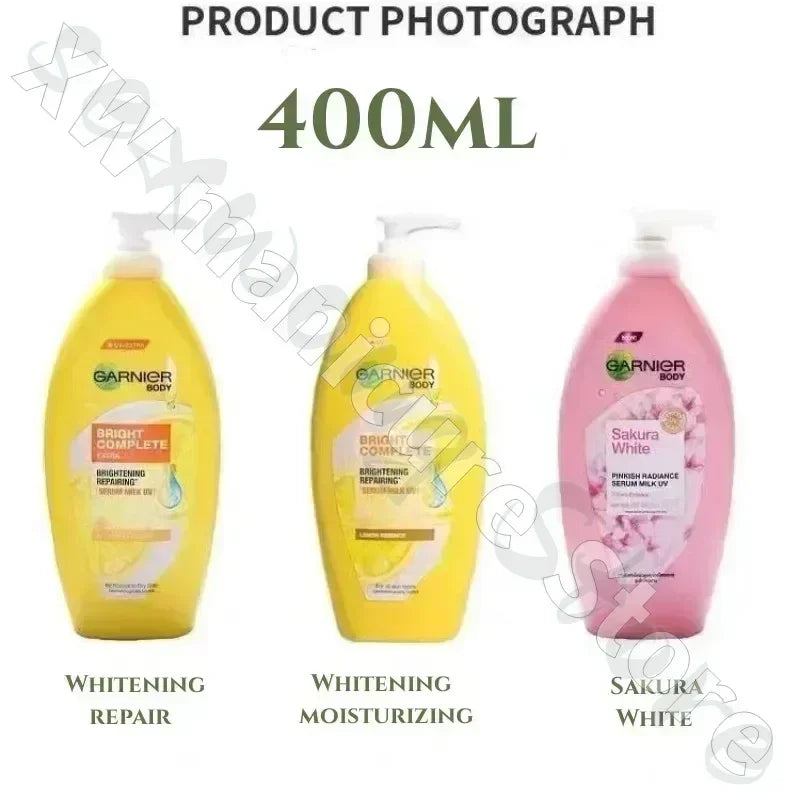 Garnier Lemon Body Lotion 377 Niacinamide Moisturizing Lotion Refreshing Non-Sticky Improves Dirty and Dry Skin Universal 400ml