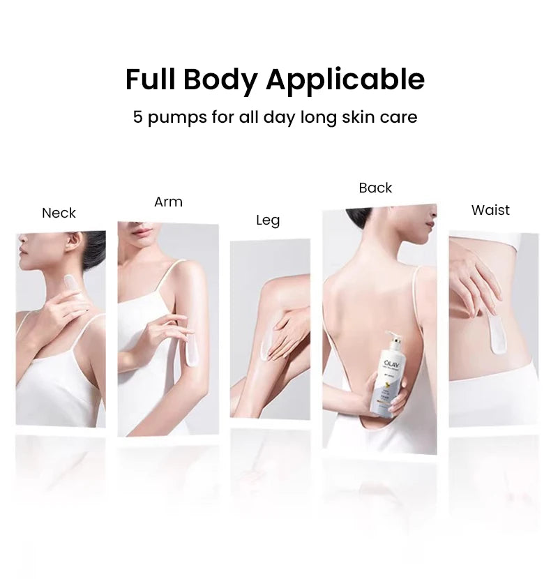 Olay Whitening&Moisturizing Body Cream B3+ VitaminC Moisturize Skin VC Essence Nicotinamide Fragrance Olay Body Lotion 260/480ml