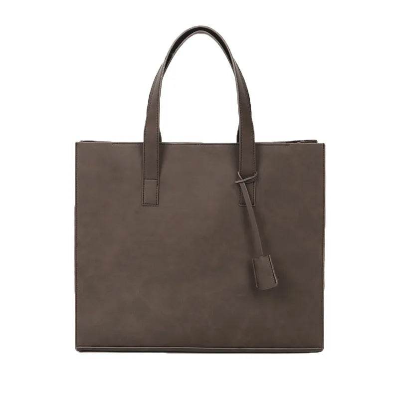 Luxury Soft Leather Handbag For Men Vintage Large Capacity Tote Bag Weekend Male Shoulder Messenger Bag Casual Crossbody Bag - Imbasat