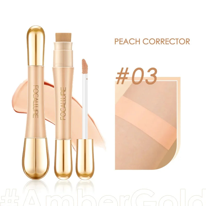 FOCALLURE Matte Flawless Liquid Concealer Professional Long-lasting Face Foundation Stick Concealing Face Makeup Women Cosmetics