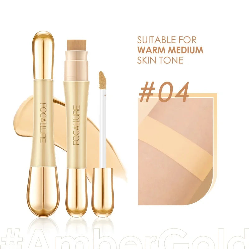 FOCALLURE Matte Flawless Liquid Concealer Professional Long-lasting Face Foundation Stick Concealing Face Makeup Women Cosmetics