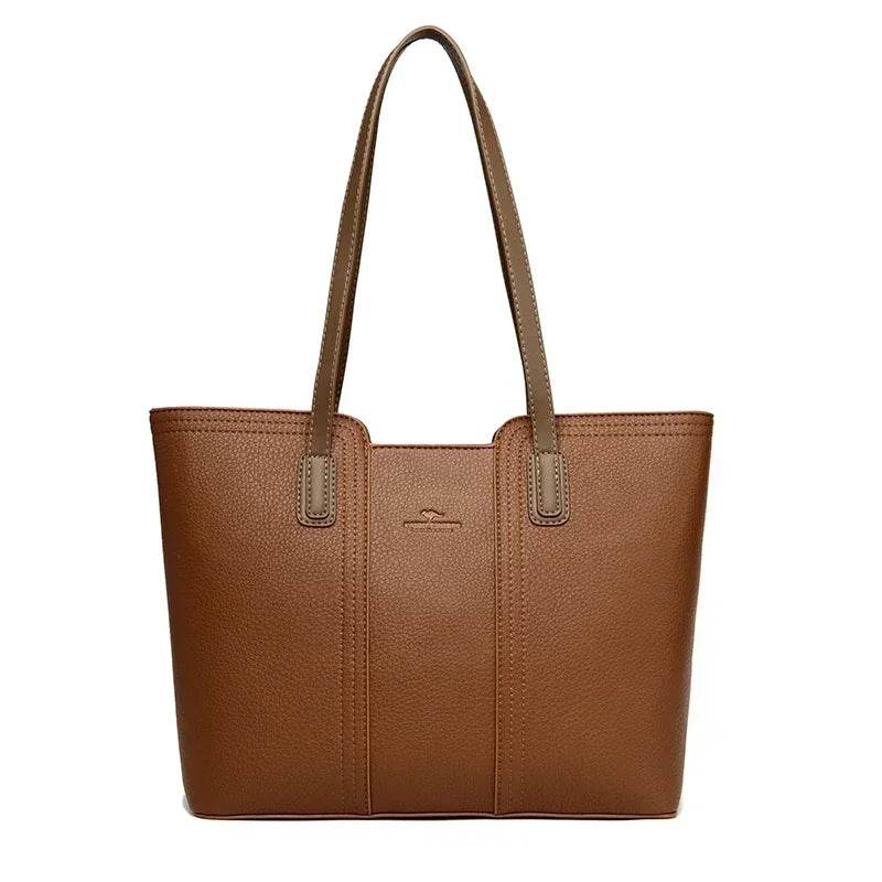 Genuine Brand 3 Layers Women Bags Designer HIgh Quality Soft Leather Large Women 2024 Shoulder Bag Messenger Handbag 2024 - Imbasat