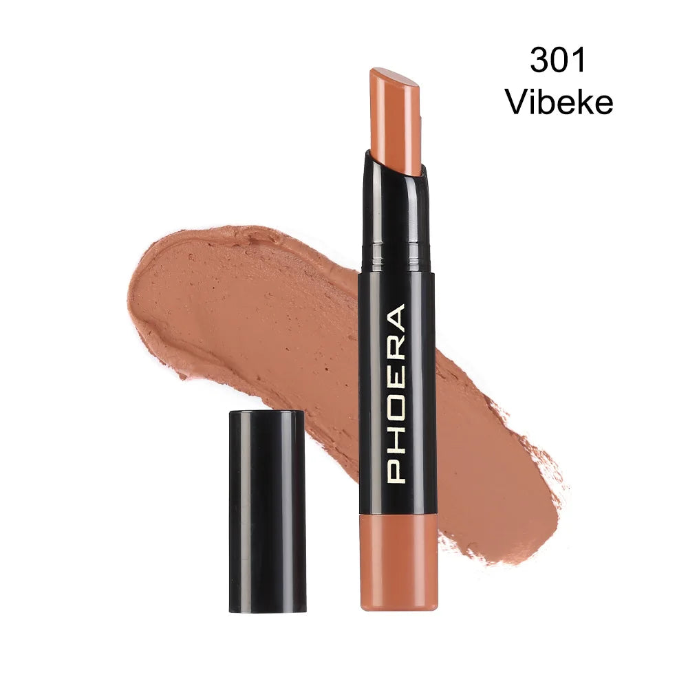 PHOERA 8 Colors New Lipstick Matte Long Lasting Lip Tint Waterproof Non-stick Cup Lip Glaze Red Lip Makeup Beauty Cosmetics