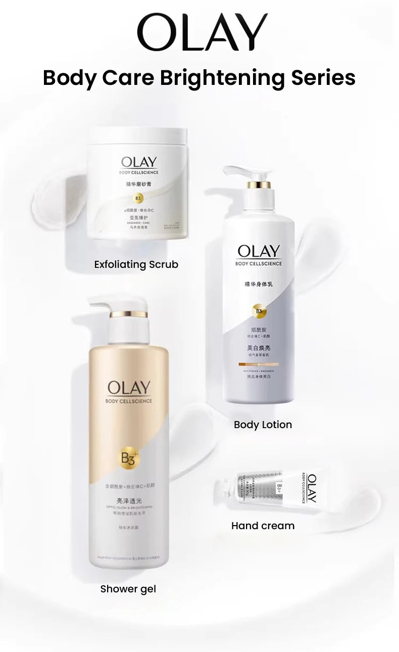 Olay Whitening&Moisturizing Body Cream B3+ VitaminC Moisturize Skin VC Essence Nicotinamide Fragrance Olay Body Lotion 260/480ml