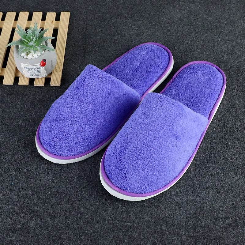 All-inclusive Slippers Men Women Hotel Disposable Slippers Hospitality Travel Comfor Multi-colored Breathable Slides Sandals - Imbasat