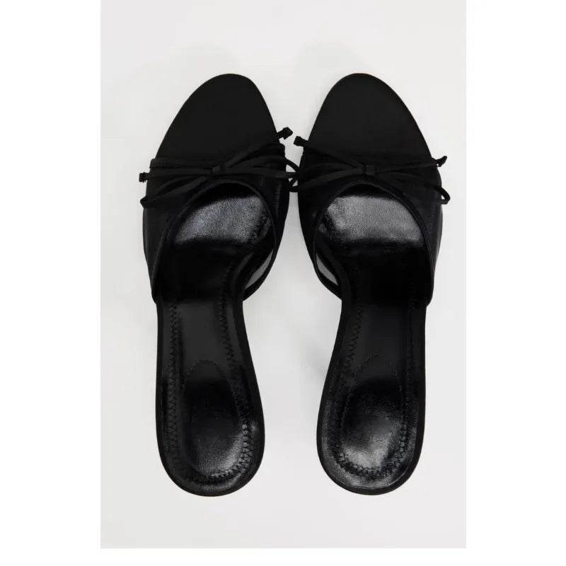 Female Sandal Open Toe Shoes High Heels Large Size 2024 Summer Girls Peep Comfort Spring High-heeled Retro Big Beige Stiletto Fl - Imbasat