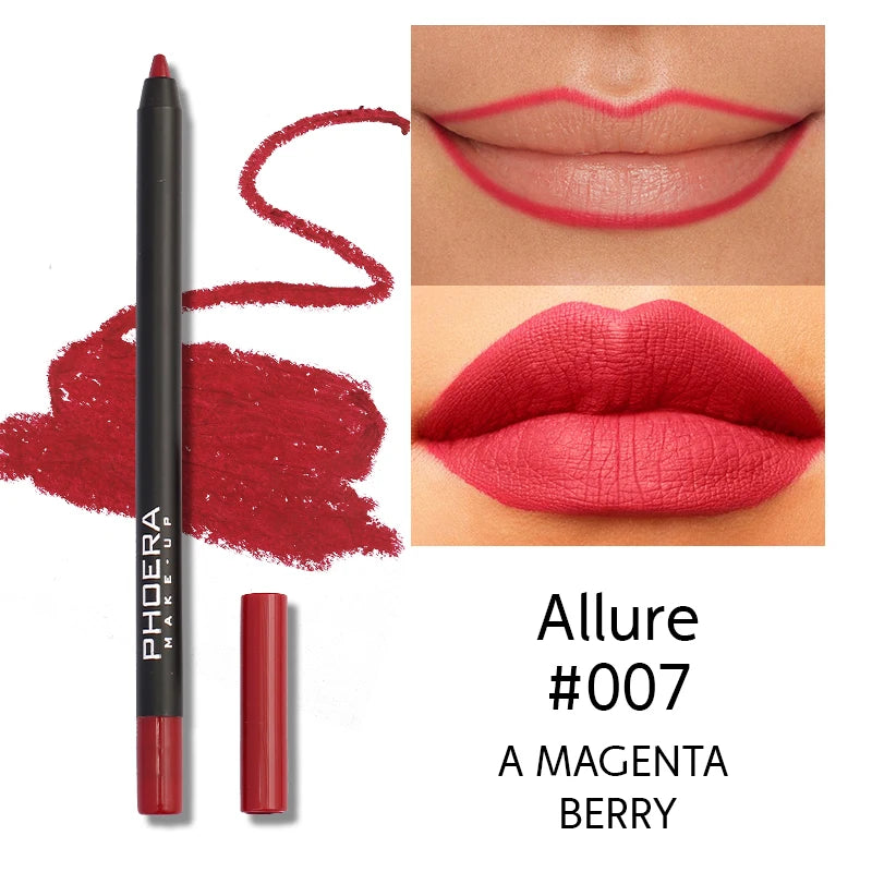 PHOERA 8 Colors New Lipstick Matte Long Lasting Lip Tint Waterproof Non-stick Cup Lip Glaze Red Lip Makeup Beauty Cosmetics