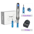 Dr. Pen M8S Microneedling Pen with 12 Replacement Cartridges Wireless Derma