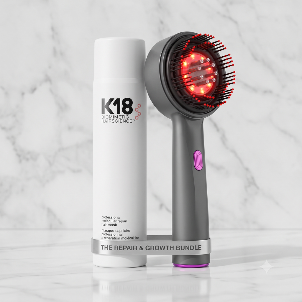 K18 Molecular Repair Hair Mask and Electric Hair Massager Bundle Set