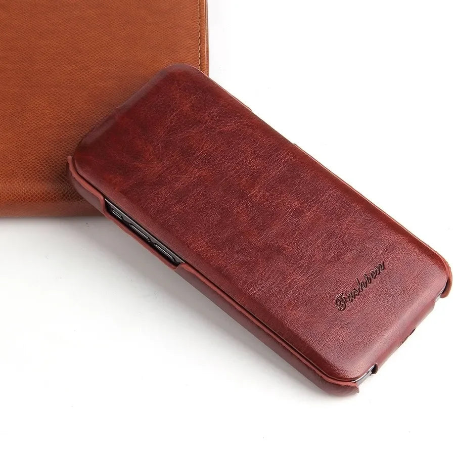 Leather Vertical Flip Case for  iPhone
