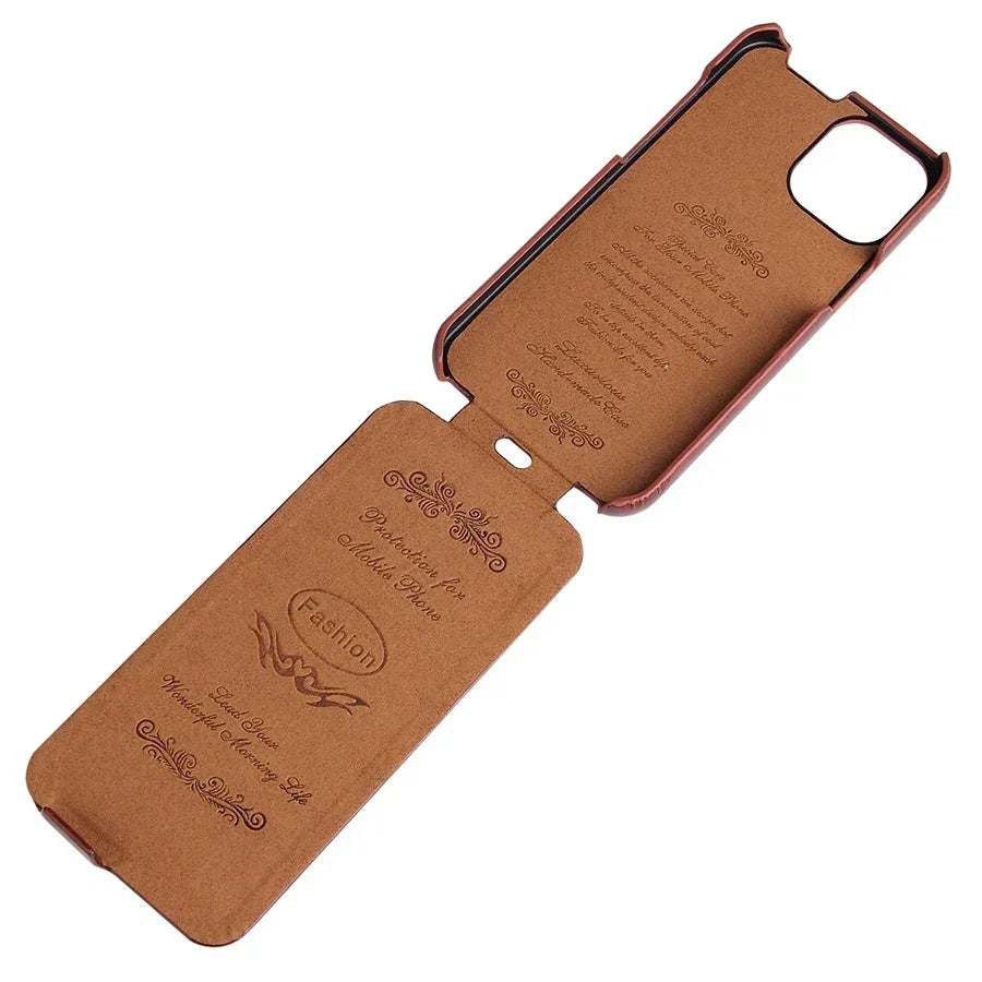 Leather Vertical Flip Case for  iPhone