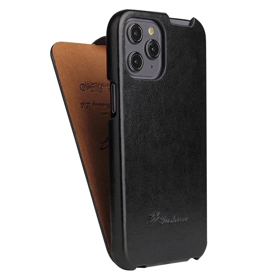 Leather Vertical Flip Case for  iPhone
