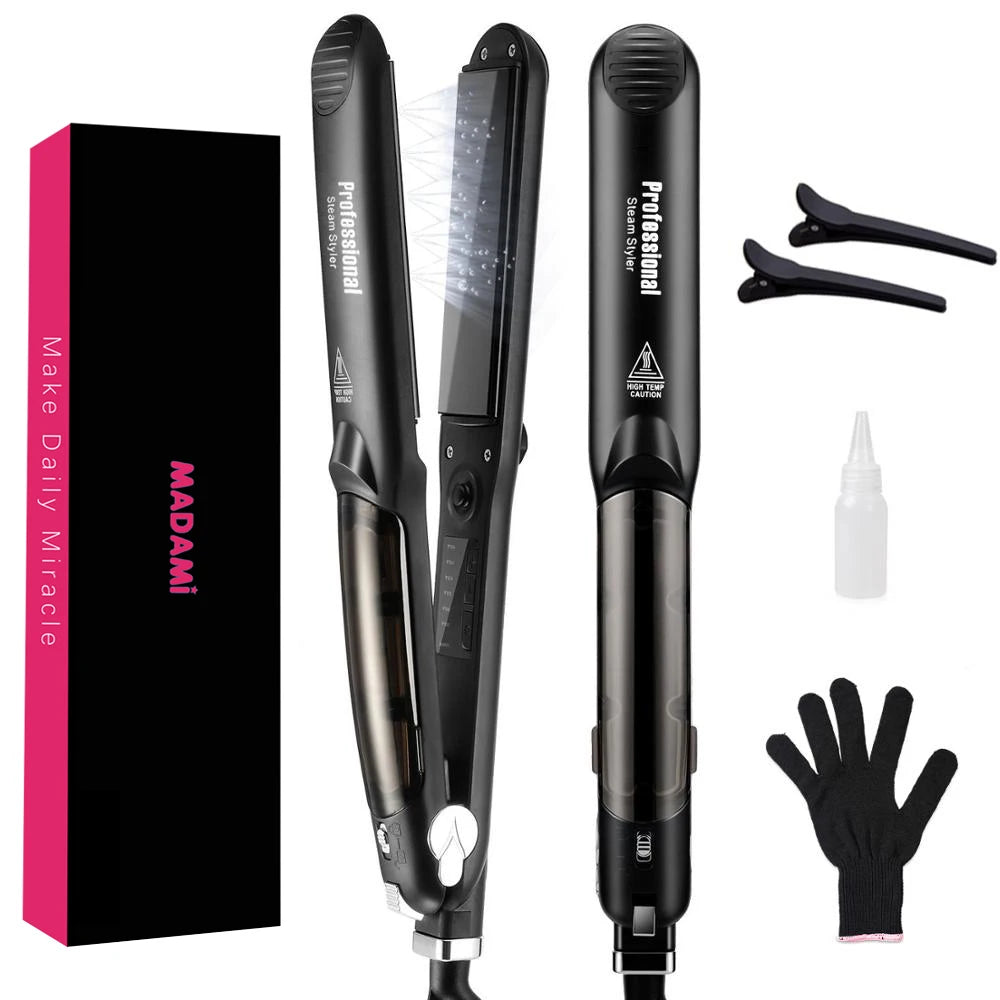 Steam Hair Straightener Professional Ceramic Vapor Flat Iron