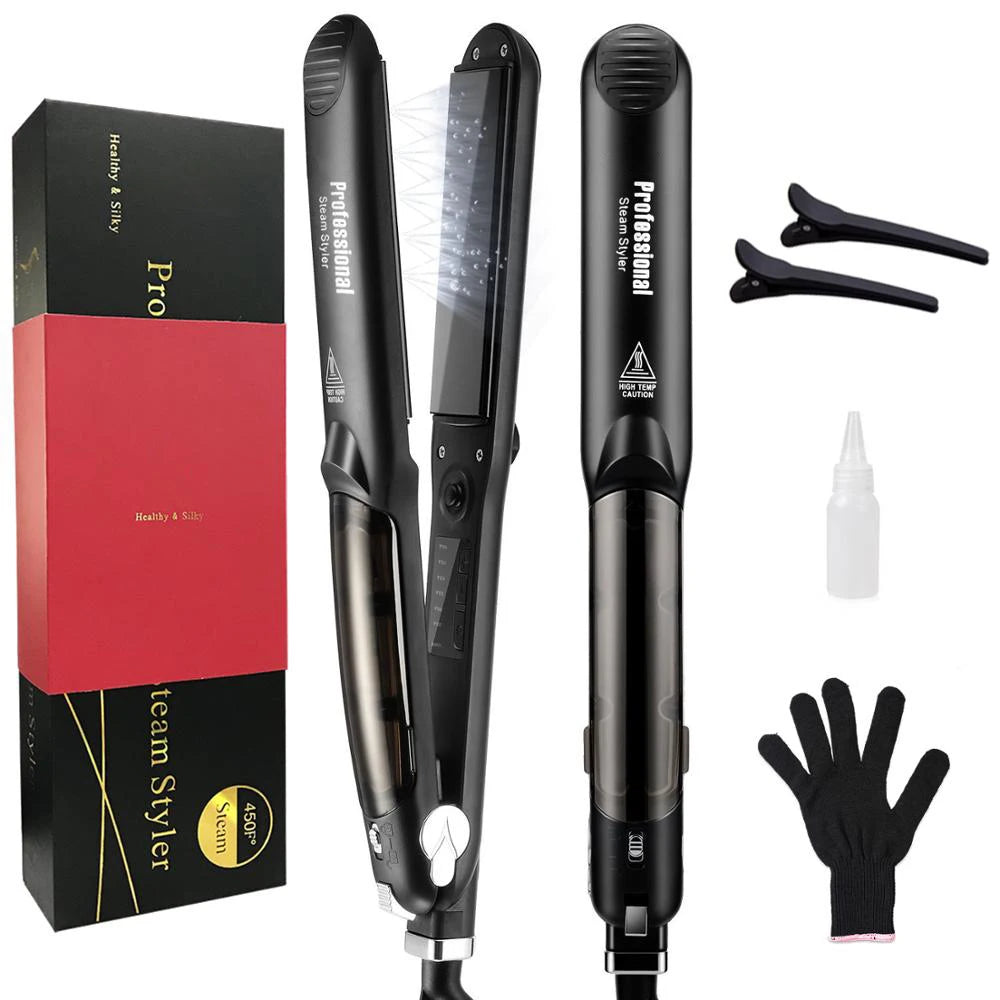 Steam Hair Straightener Professional Ceramic Vapor Flat Iron