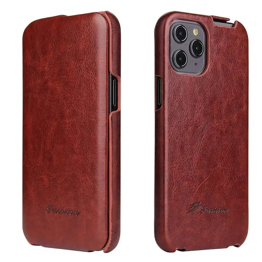 Leather Vertical Flip Case for  iPhone
