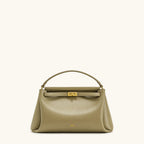 JW PEI Carmen Lock Handbag 2026 New Women's Crossbody Small Square Turnlock Closure Purse Minimalist Vegan Leather Shoulder Bag