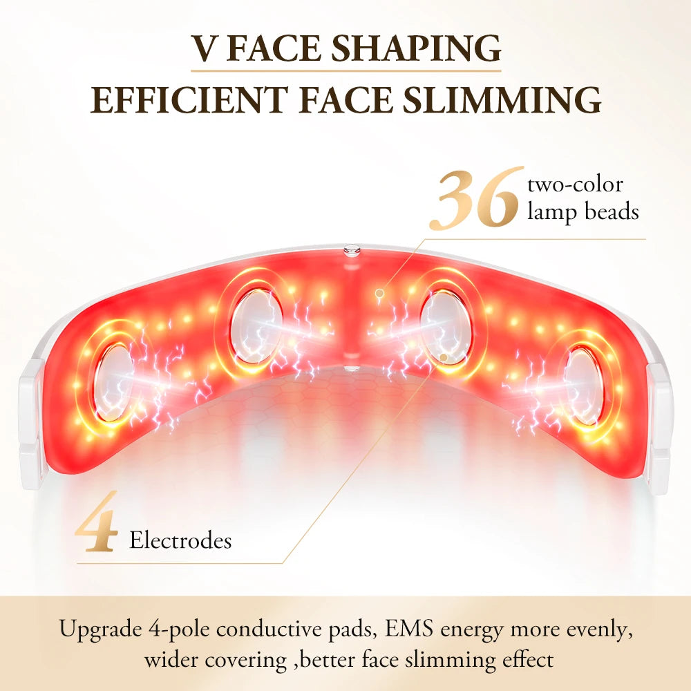 ANLAN V-Face Lifting Beauty Device 4-pole Double Chin Remove EMS Facial Slimming
