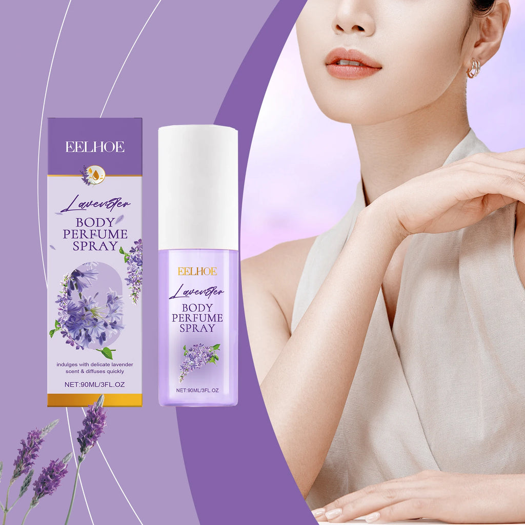 EELHOE Lavender Body Aromatherapy Spray Leaves Fragrance Lasting Lavender Fragrance Pleasant Fresh Flower Fragrance Spray