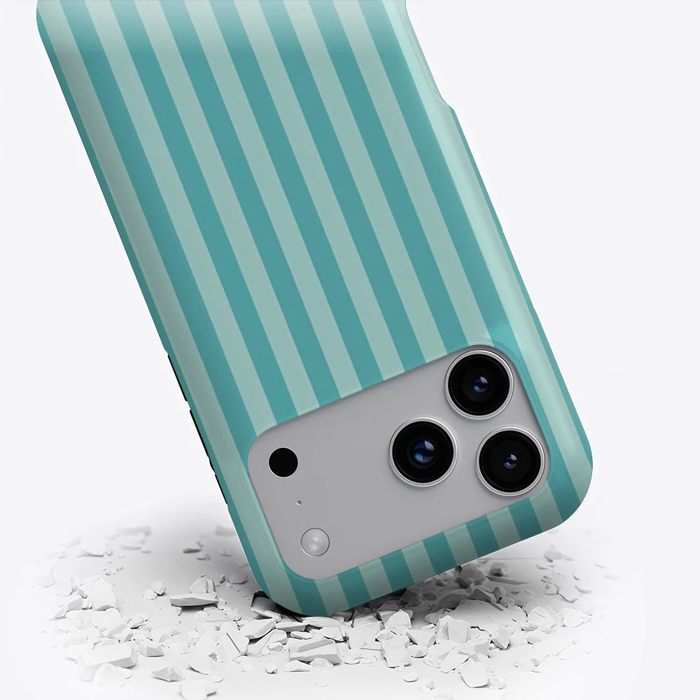 Mint Stripe Magnetic Phone Case for IPhone